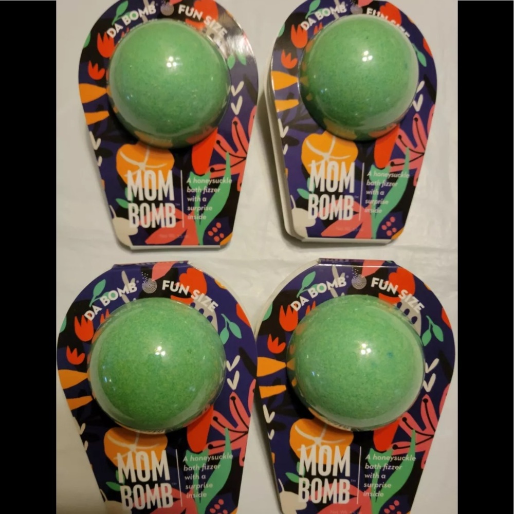 4 Da Bomb Bath Fizzer 3.5oz Green Ball Honeysuckle